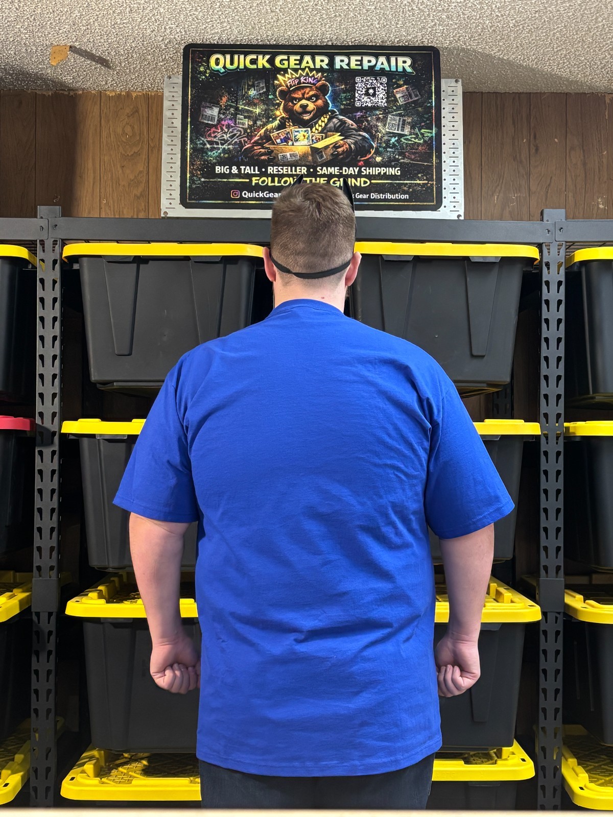 Shaka Wear Heavyweight Tall T-Shirt Big & Tall 3XLT Royal Blue Long Length Tee gallery