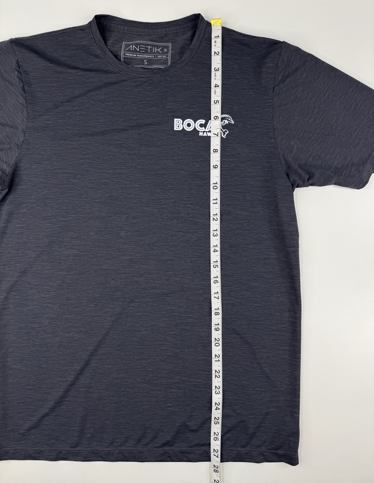 ANETIK Boca Hawaii Performance Shirt UPF 30+ Men’s S Gray Running Workout Hike gallery