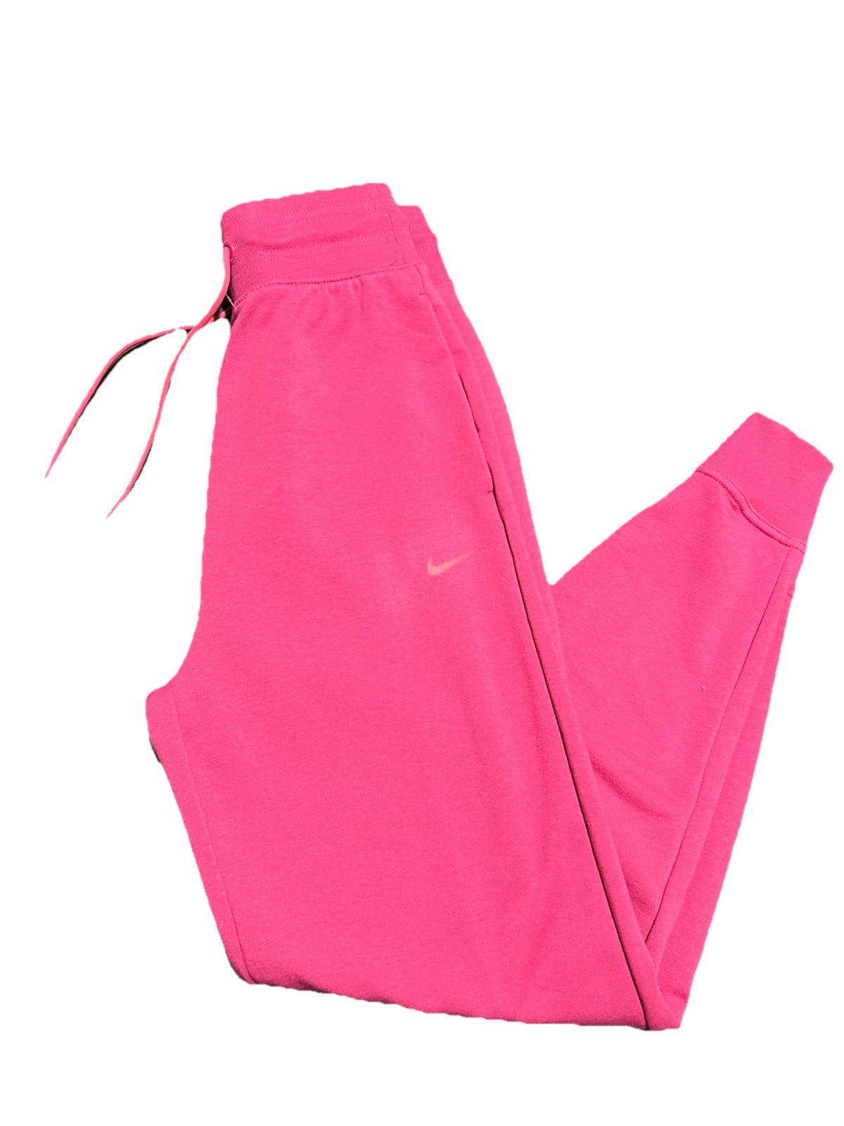 -NEW- Nike Women’s XS Plain Pink Sweatpants FB5434-518 Dri-Fit High Waist gallery