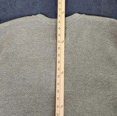 Lee Premium Select XL Gray Sherpa Lined Henley Long Sleeve Pullover 1/4 Snap