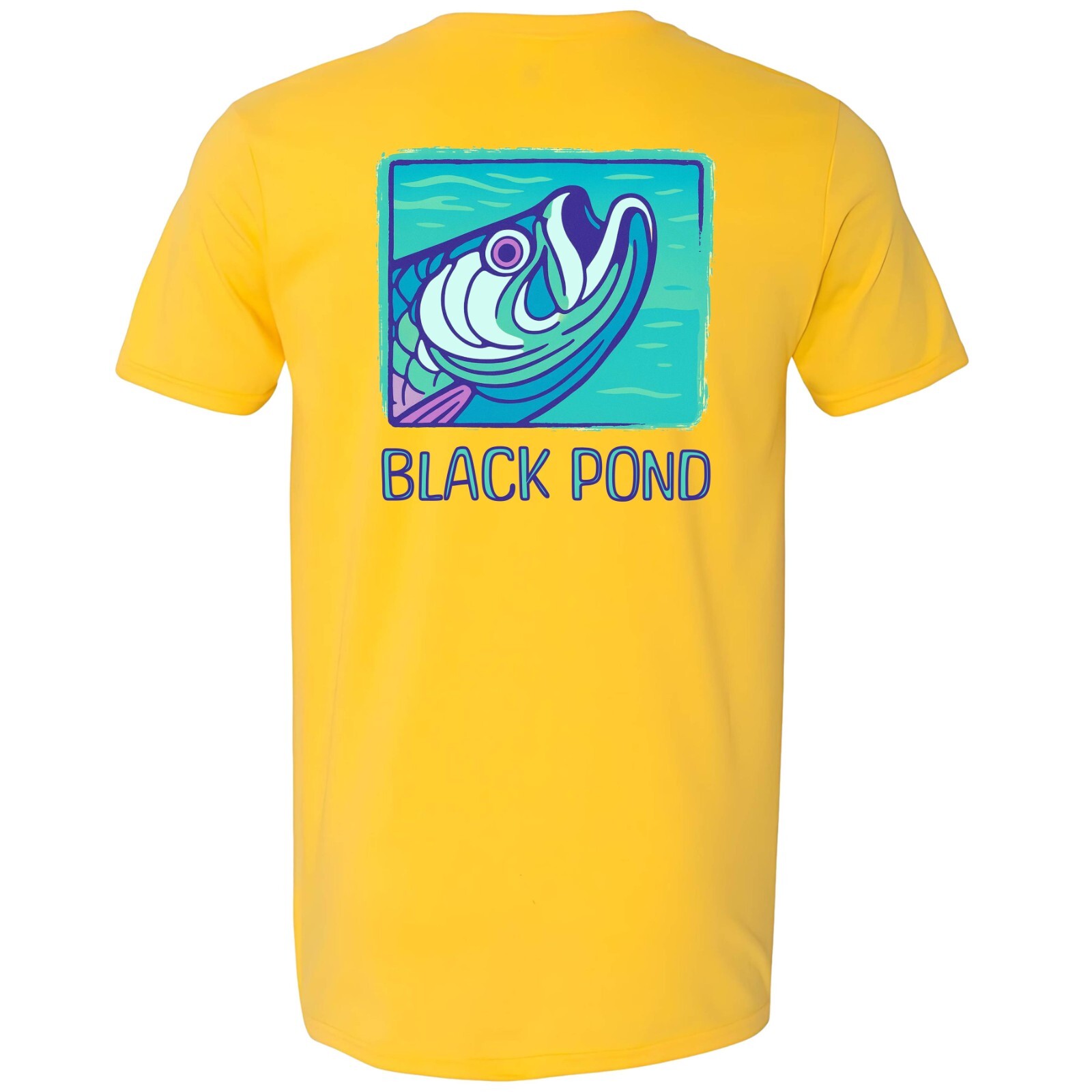 Black Pond Saltwater Series Tarpon Fish Men's T-shirt Inshore Fishing gallery