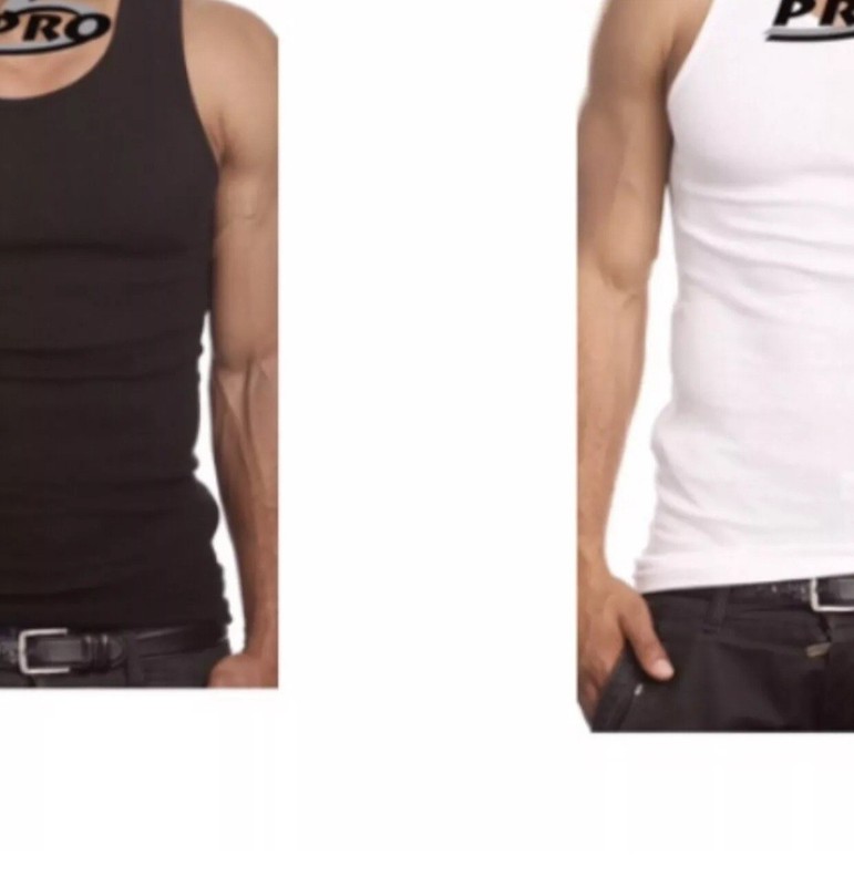 3-PACK PRO 5 MENS A-SHIRTS COTTON UNDER SHIRT WIFE BEATER S-5XL