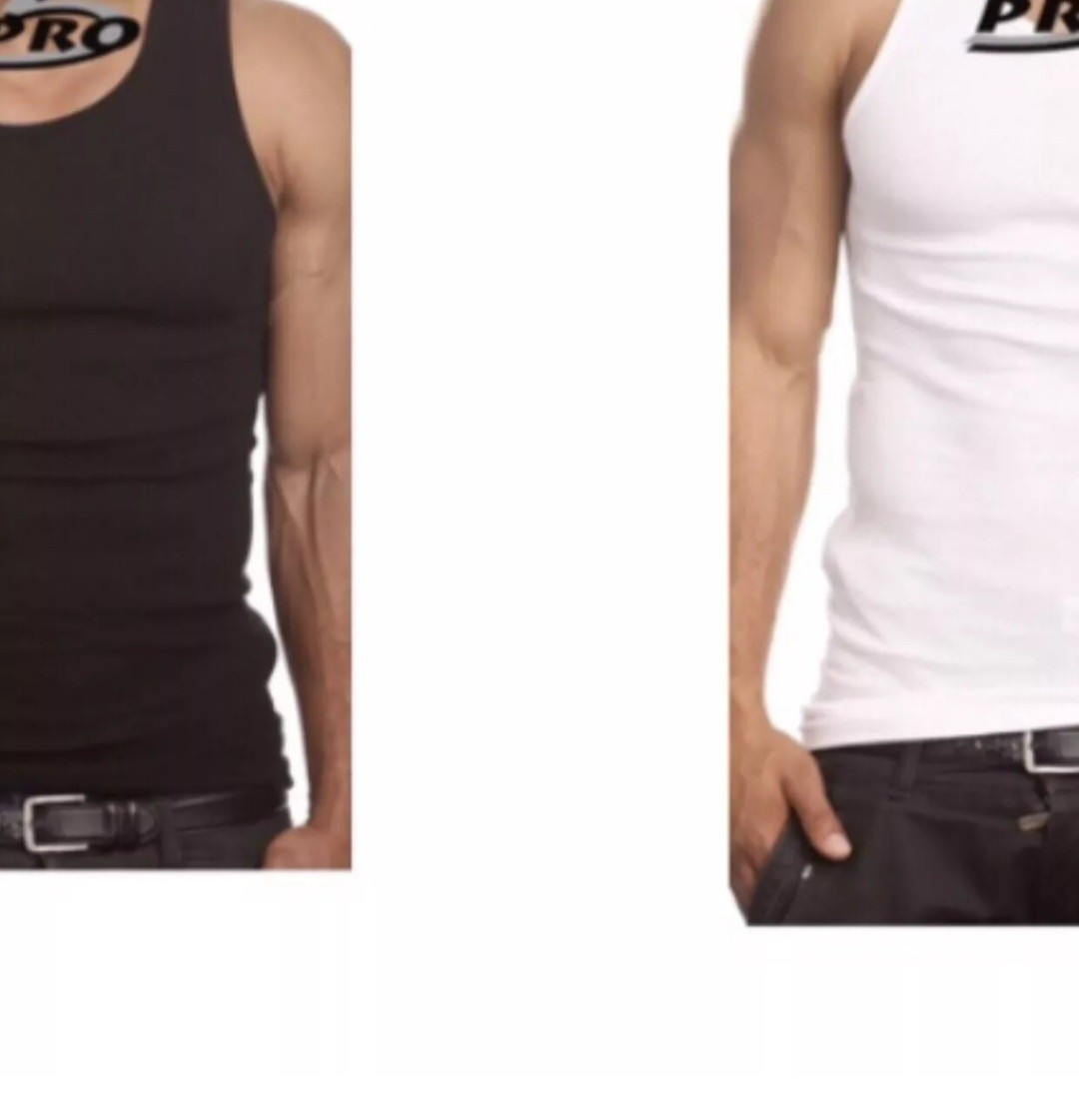 6-PACK PRO 5 MENS A-SHIRTS COTTON UNDER SHIRT WIFE BEATER S-5XL gallery
