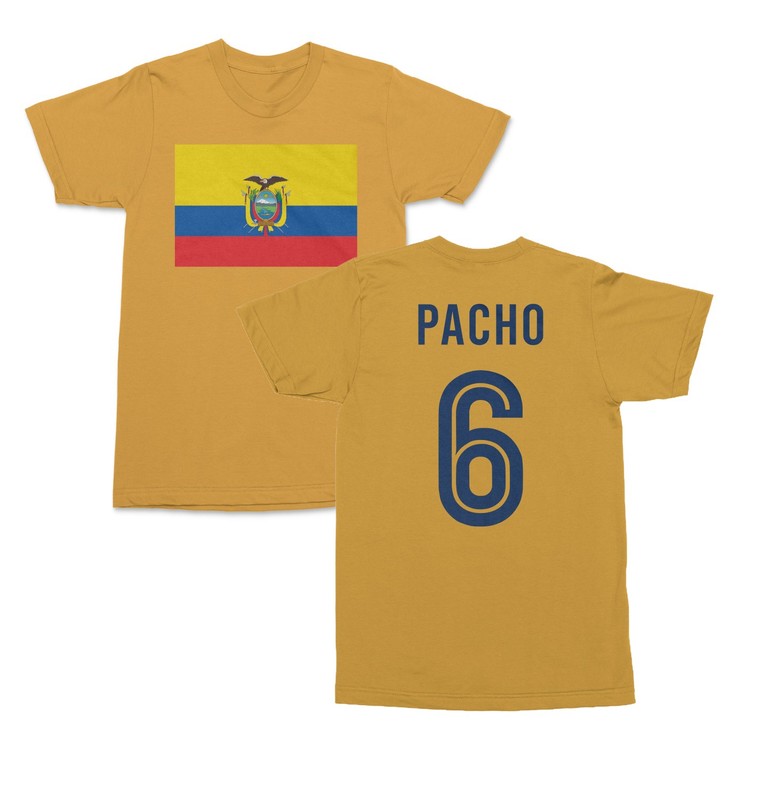 Ecuador Pride Pacho 6 Two-Sided Jersey Style Unisex T-Shirt