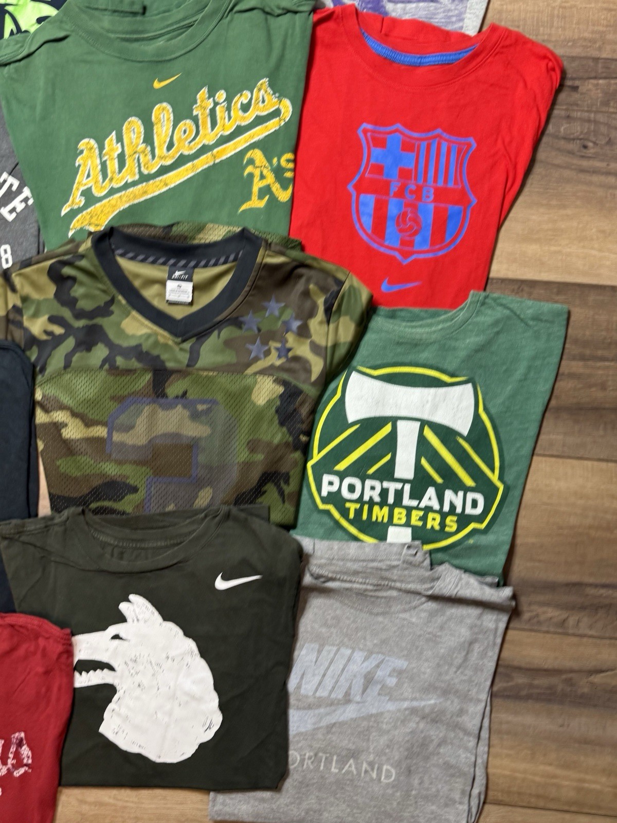 Lot Of 12 athletic Nike Graphic Tee Shirts All Sizes Below In Description gallery