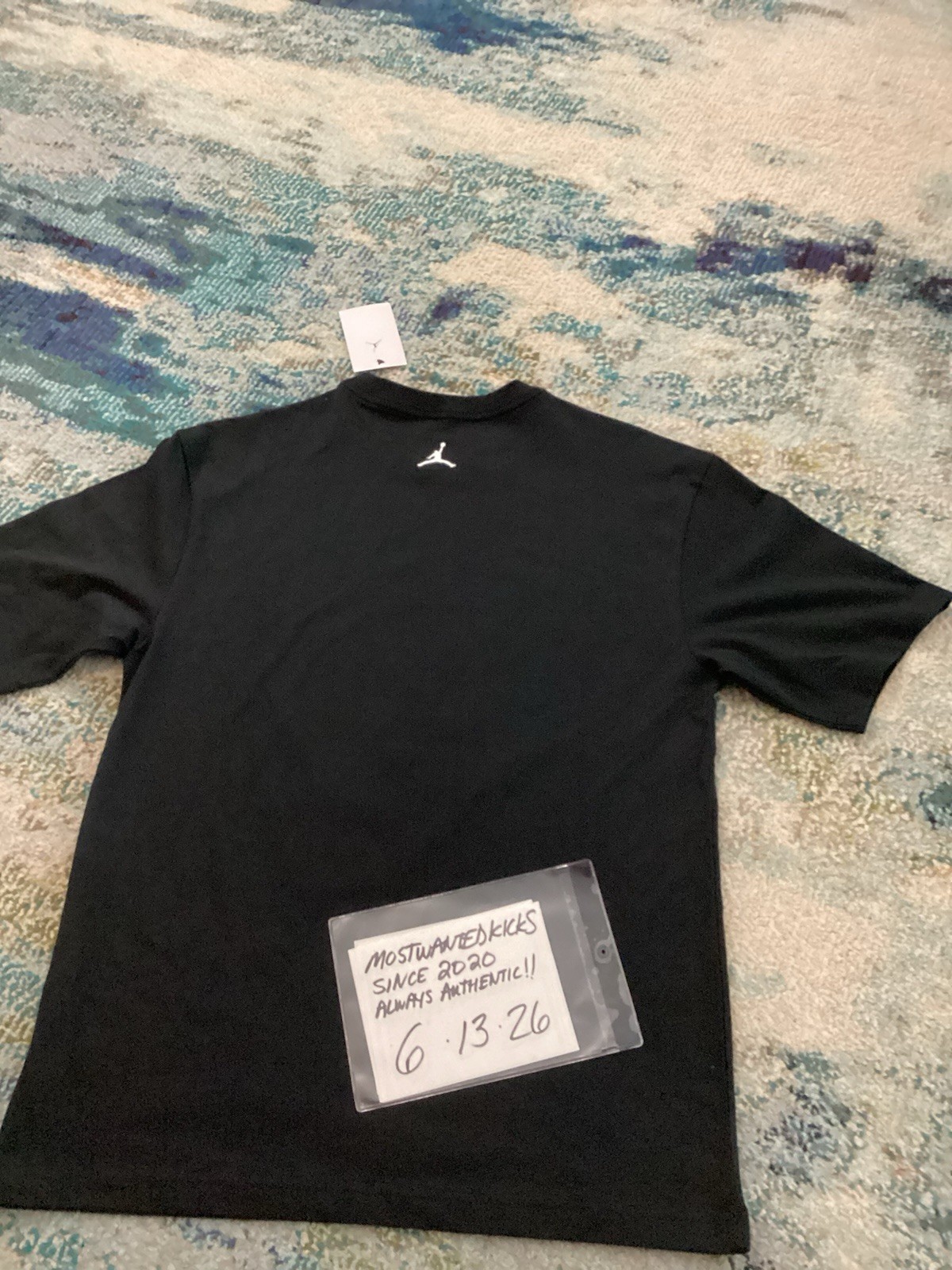 NWT Nike Air Jordan Graphic Fishing Club Catch 23 Black T-Shirt Men’s Sz S gallery