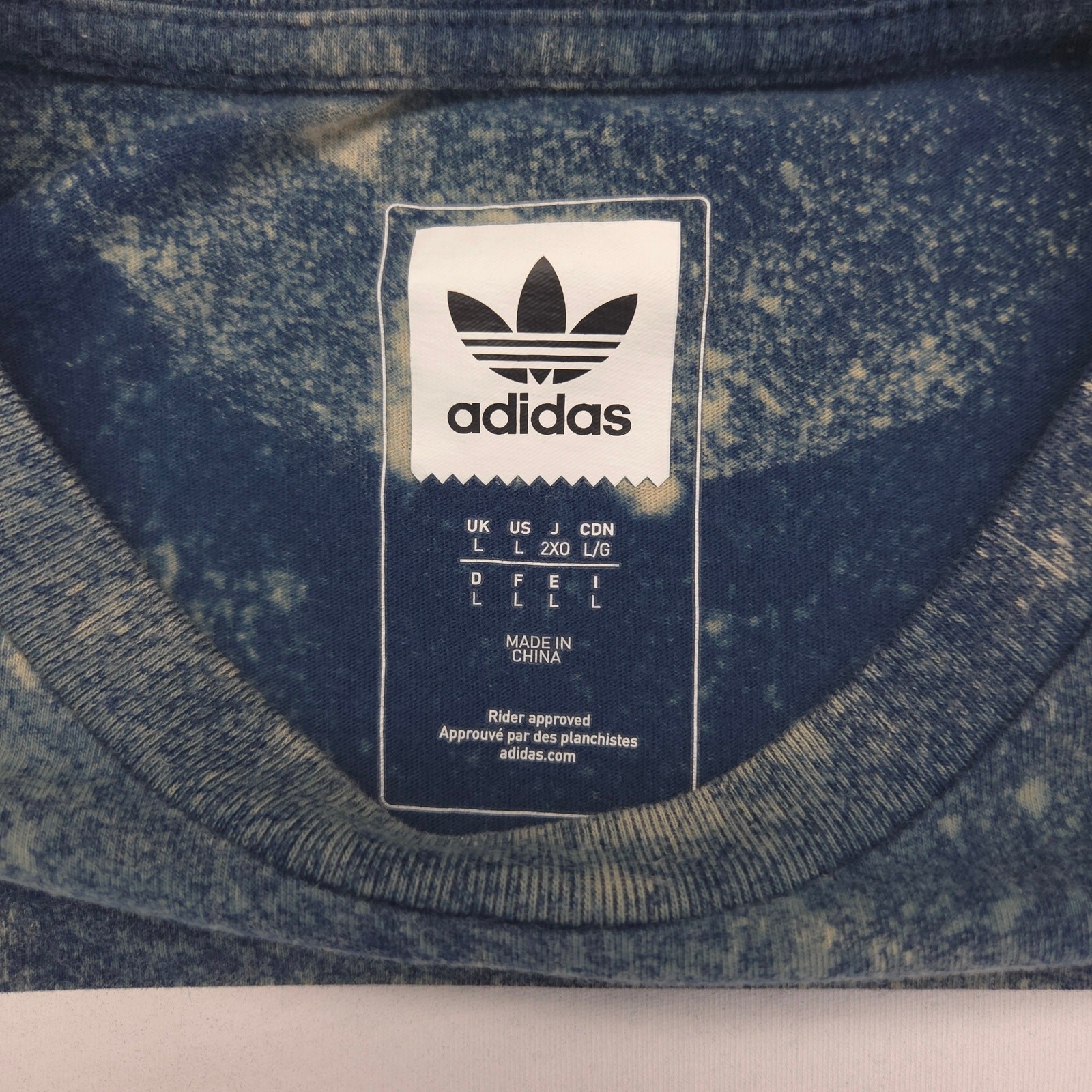 Adidas Casual Crew Neck Short Sleeve Graphic T Shirt Mens Size Large L Tie Dye gallery