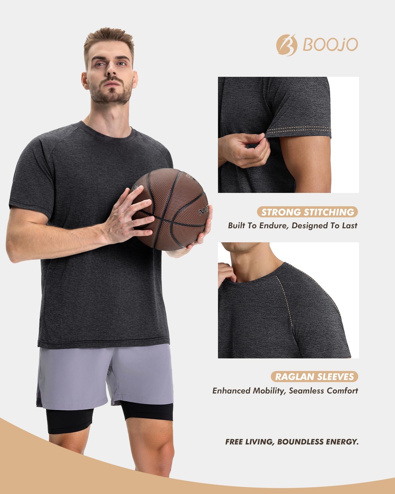 7 Pack Workout Shirts for Men - Quick Dry Moisture Wicking T-Shirts Short Sle... gallery