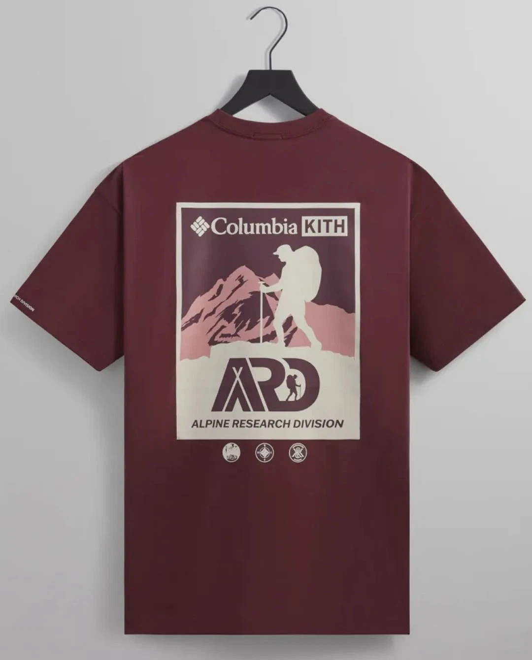 NWT | Kith x Columbia ARD Poster Vintage Tee | Magma | Mens sz L | khm032000-601 gallery