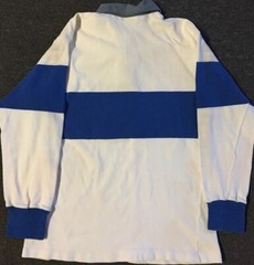 Vtg 80s Carleton University Faded Lanark House Rugby Polo Shirt S Track Grunge