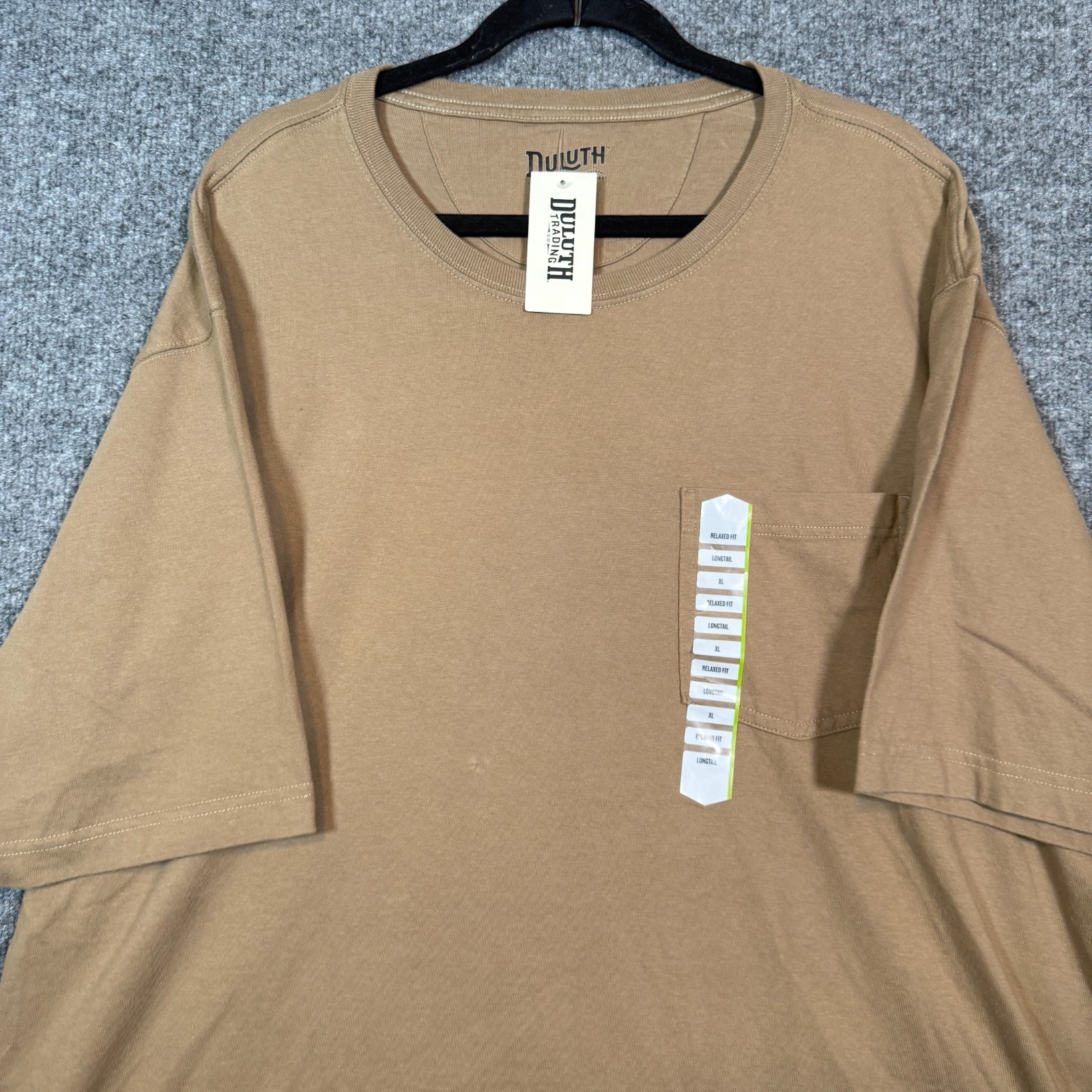 Duluth Shirt Mens XL Longtail Beige Tshirt Relaxed Fit Casual Thick Outdoors NEW gallery