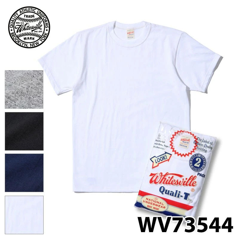 Whitesville WV73544 2-PACK T-SHIRT OFF-WHITE Size M L XL XXL Men's Made in Japan gallery