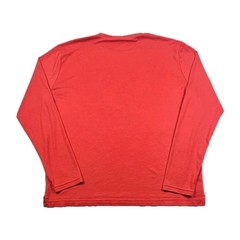 Apple Employee Long Sleeve Logo Tech Shirt Mens L Red Tee Soft Quality Tshirt