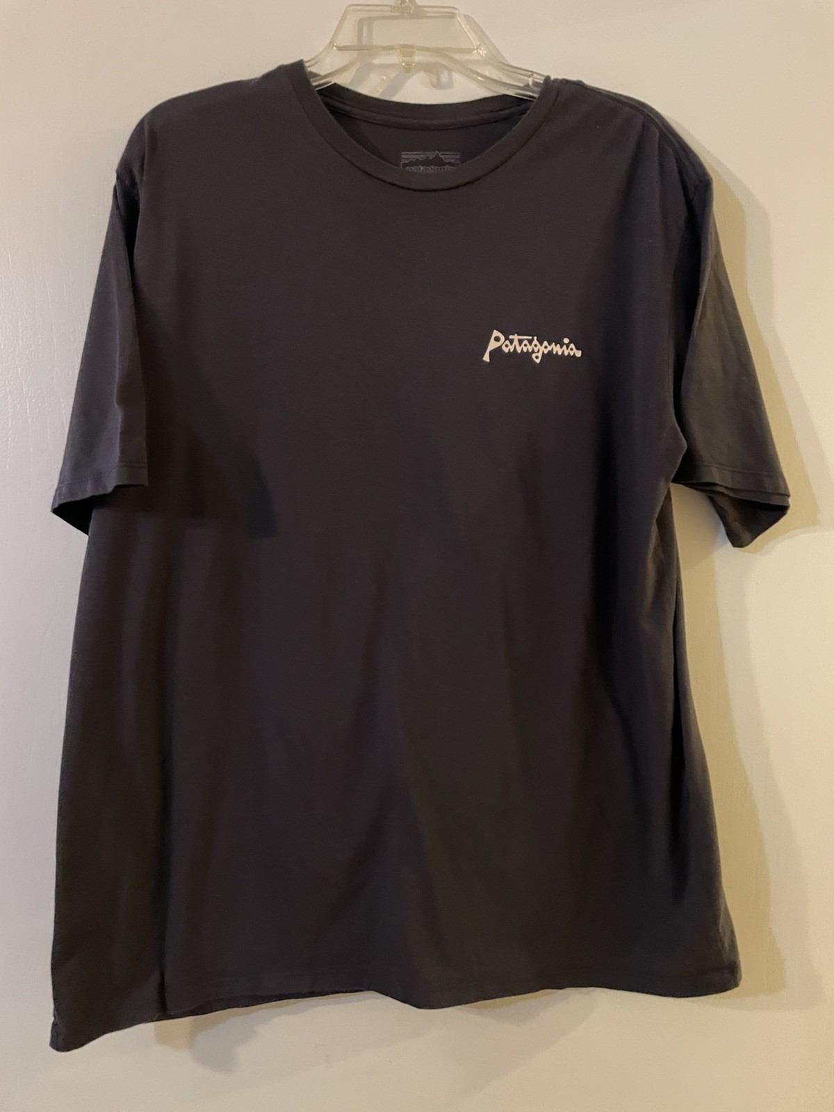 Patagonia Mens - Aquatic Action Organic T-shirt - Little Fish: Ink Black Sz L gallery