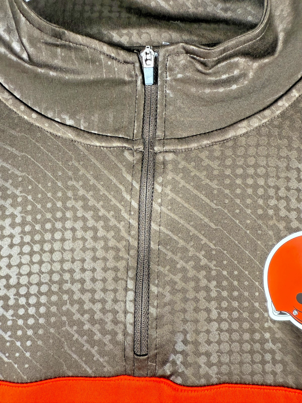 Size 2XL - Cleveland Browns Lightweight Quarter-Zip Crewneck Long Sleeve Shirt gallery