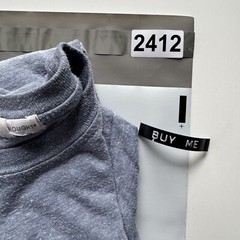 THREADS 4 THOUGHT S/S Blue Heather Solid Tee Unisex XS Sustainable Shirt