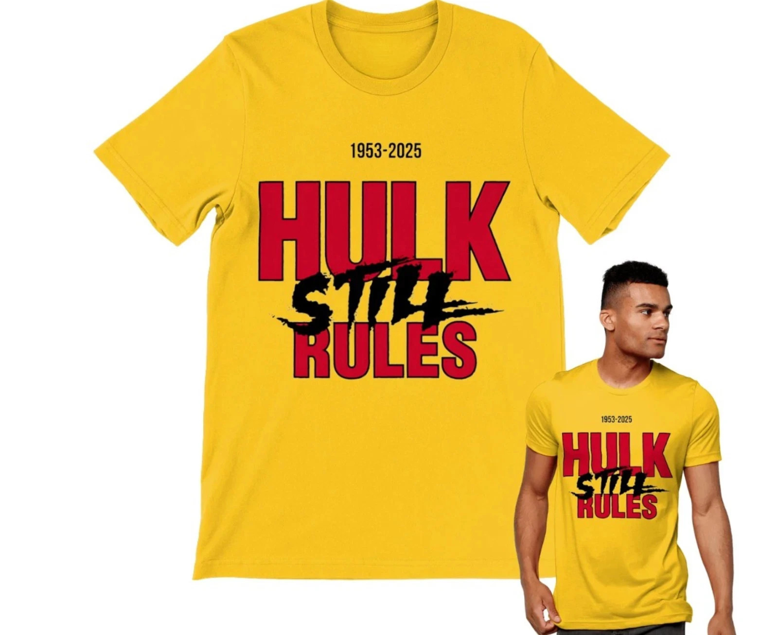 Hulk Hogan Tribute T-Shirt 1953-2025 Adults XS-6XL WWE Wrestling Tee Hulkamania gallery