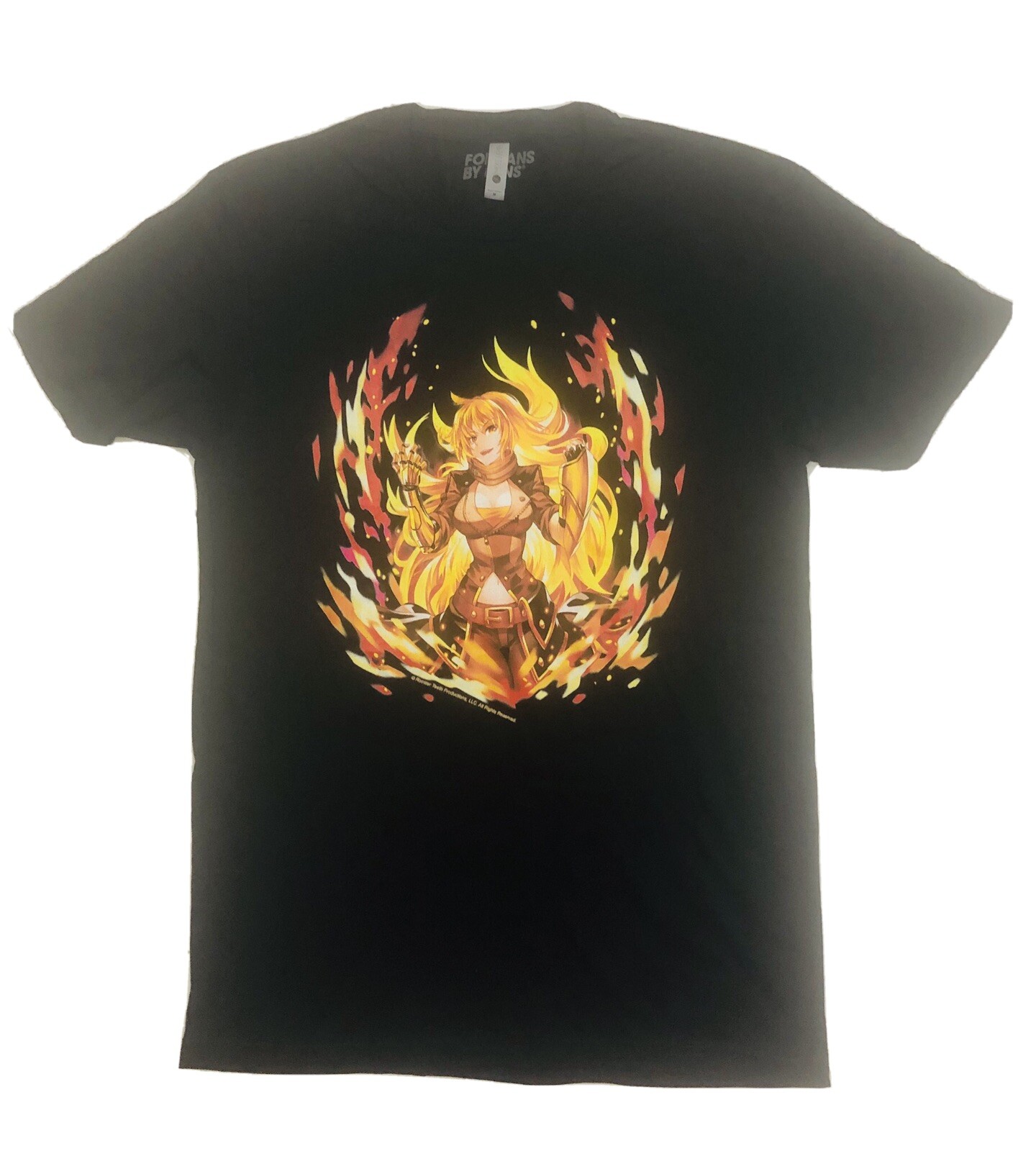 Next Level Apparel Mens Sz Med For Fans By Fans Graphic Girl Anime Tshirt Black