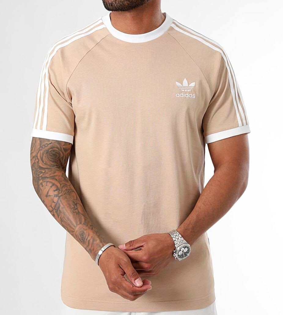 NEW MENS ADIDAS ORIGINALS CALIFORNIA 3 STRIPES TREFOIL SHIRT ~SIZE XL #IZ2366 gallery