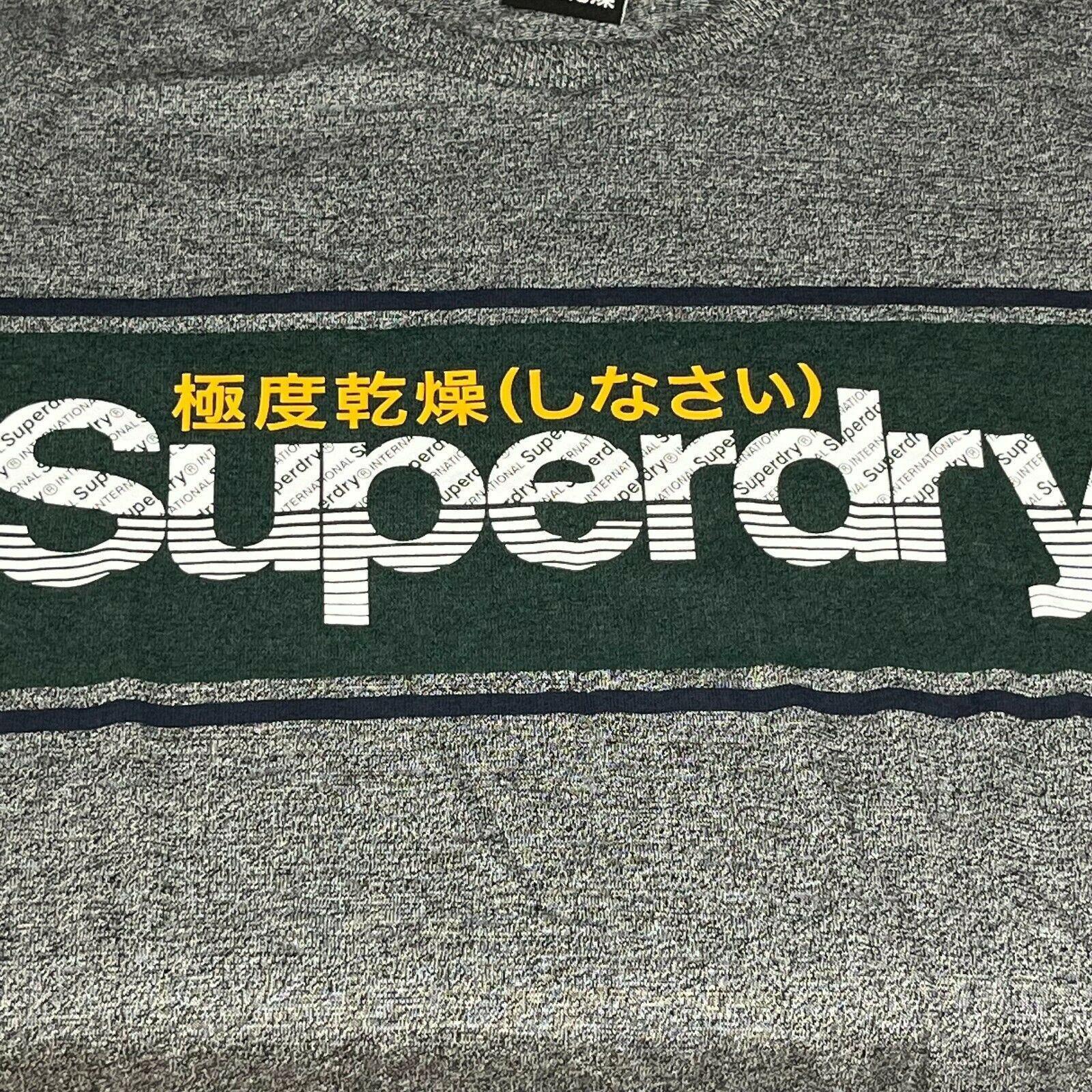 Superdry Mens T-Shirt Core Logo Tag Tee in Academy Grey Twill XL BRAND NEW gallery