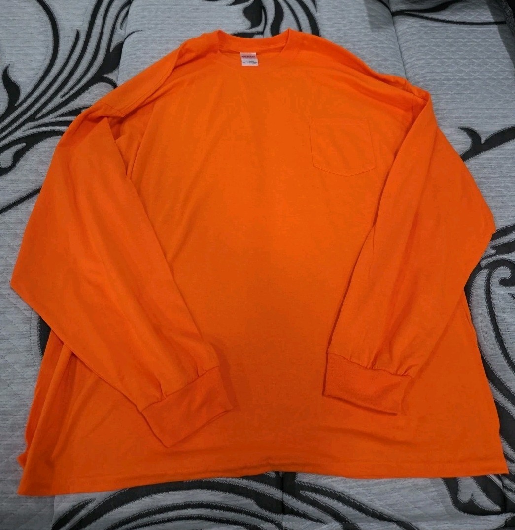 Gildan 3XL Ultra Cotton® Long Sleeve T-Shirt W/ POCKET, DEAL VOLUME DISCOUNTS gallery