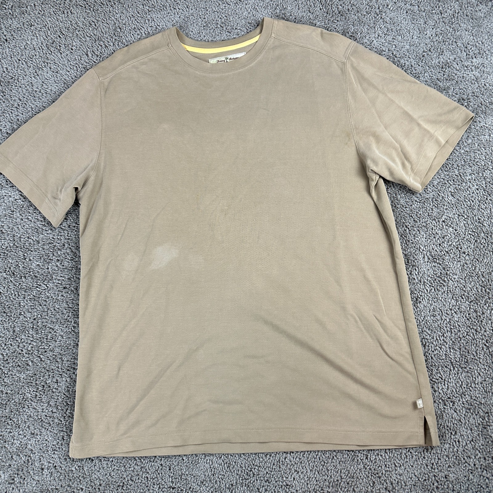 Tommy Bahama Shirt Mens Medium Brown Lyocell Blend Casual Short Sleeve gallery