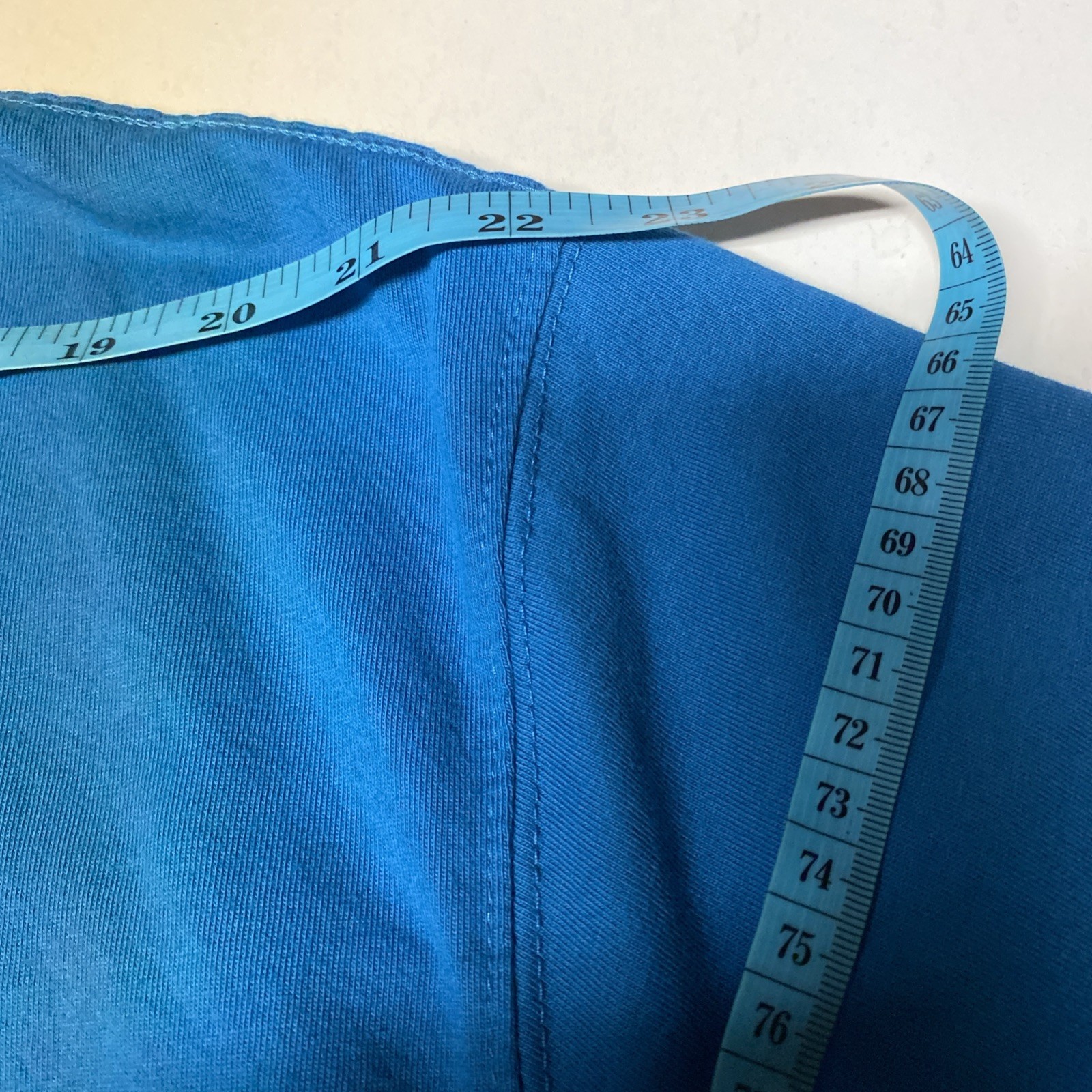 S/2 ST JOHNS BAY T- SHIRT MENS 3XLT Big & Tall Lt. Blue & Blue Pocket Cotton L-1 gallery