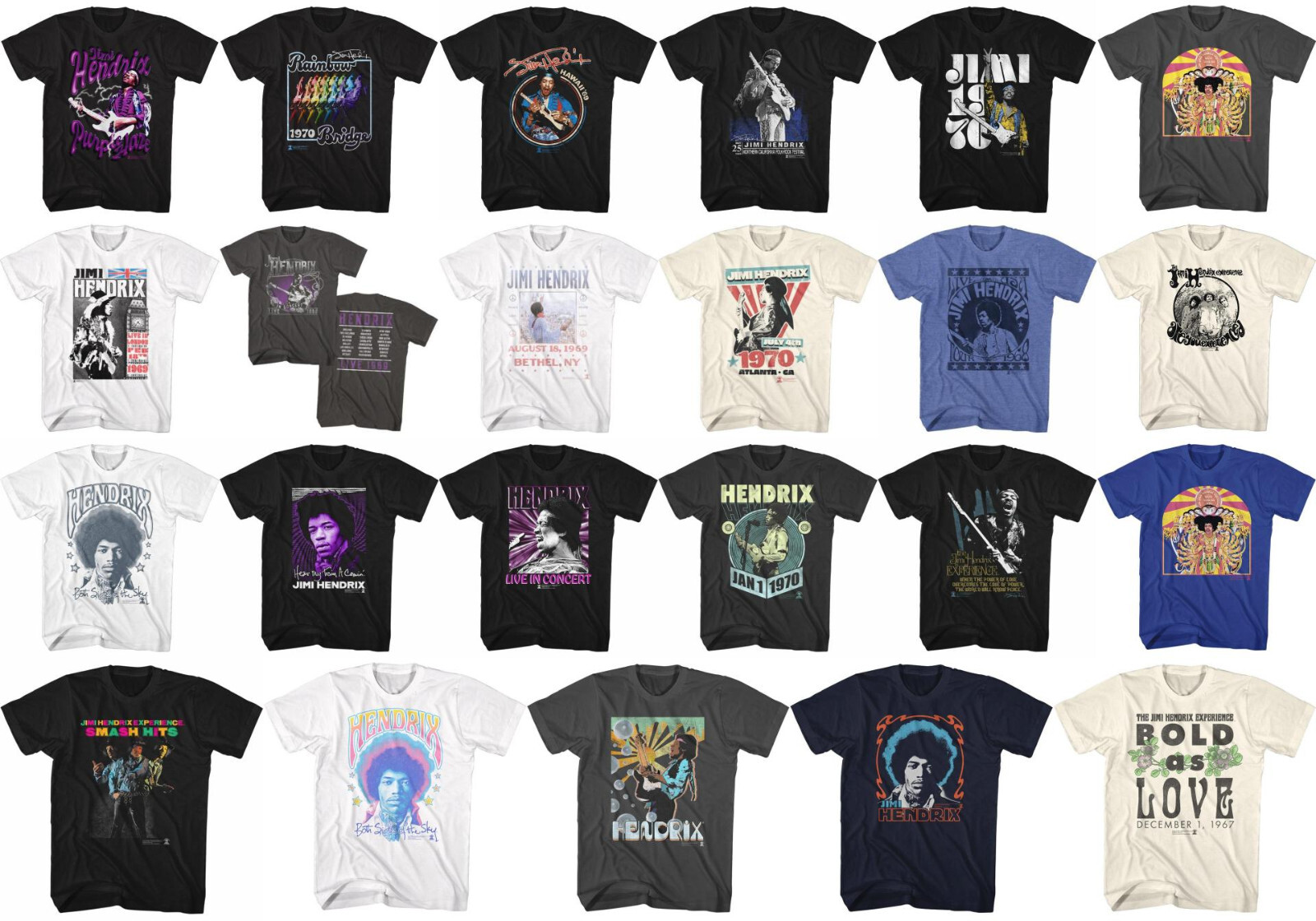 Pre-Sell Jimi Hendrix Music Licensed T-shirt #1