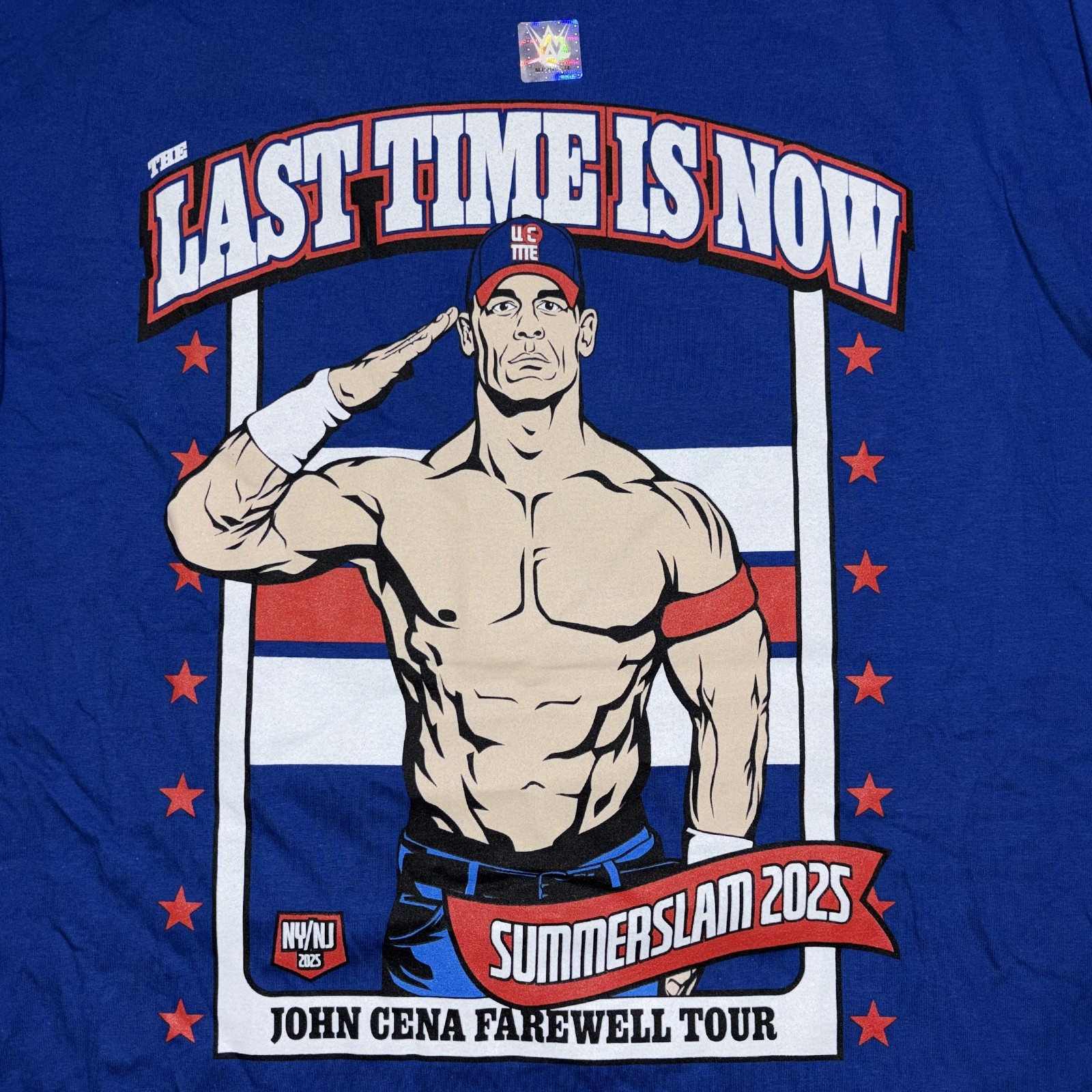 WWE Authentic John Cena Summerslam Shirt 2025 Farewell Tour New York Giants gallery