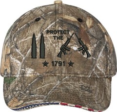 Bullets Protect The 2A 1791 Guns Embroidered One Size Fits All Baseball Hats