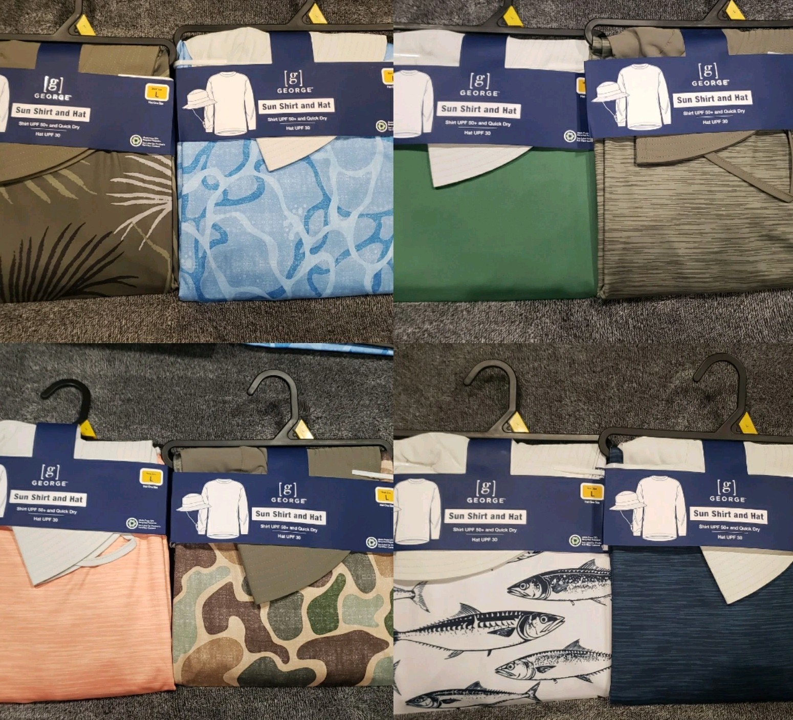 Mens Sunblocker Shirt (UPF 50) and Hat (UPF 30) Combo- Quick Dry gallery
