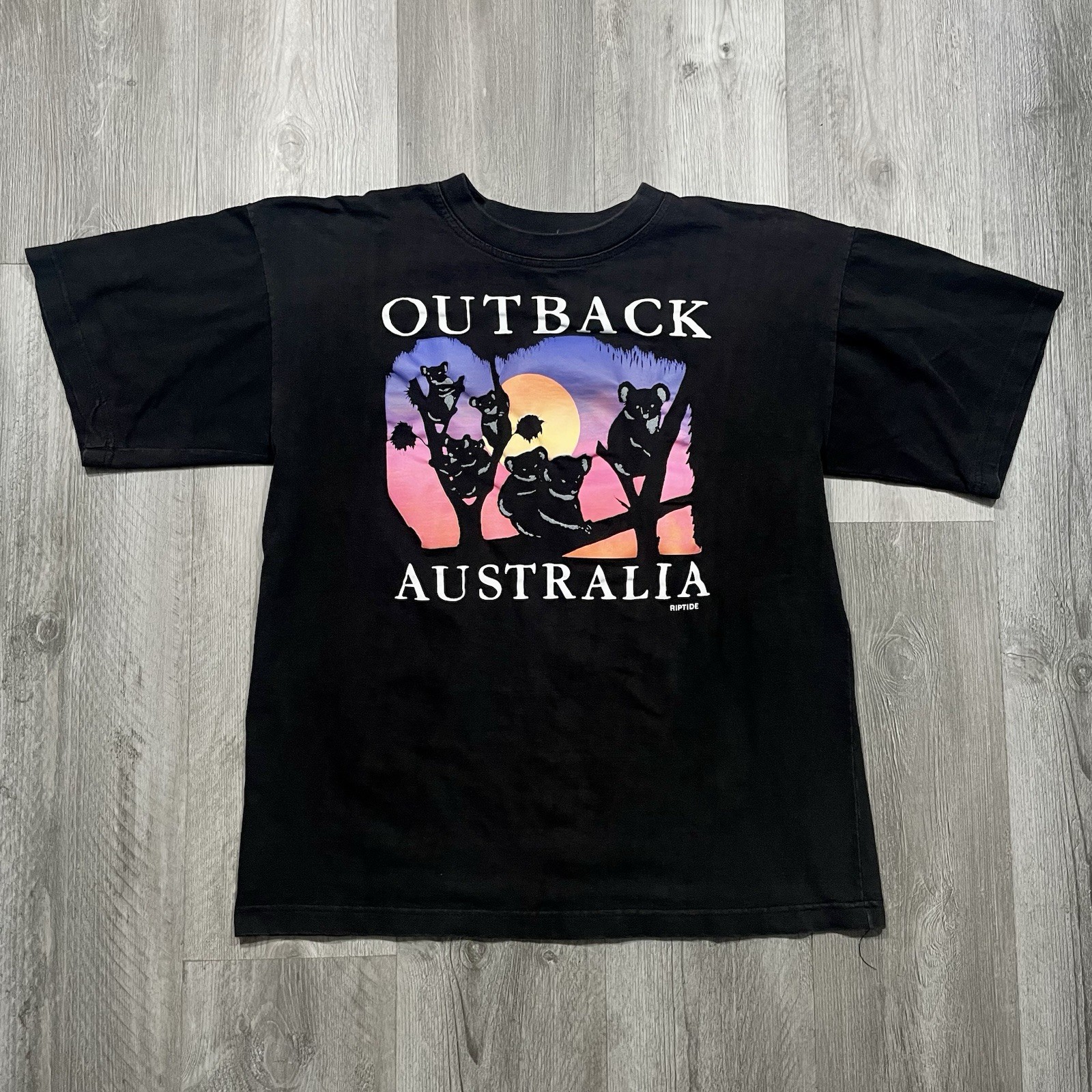 Vintage 90s Koala Sunset Outback Australia Size Large Animal Nature Tshirt gallery