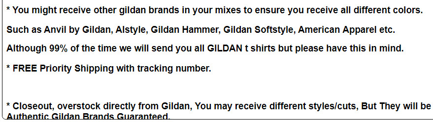 (5 Pack) GILDAN Short Sleeve Mix Colors Plain T Shirts S M L XL 2XL 3XL 4XL 5XL gallery