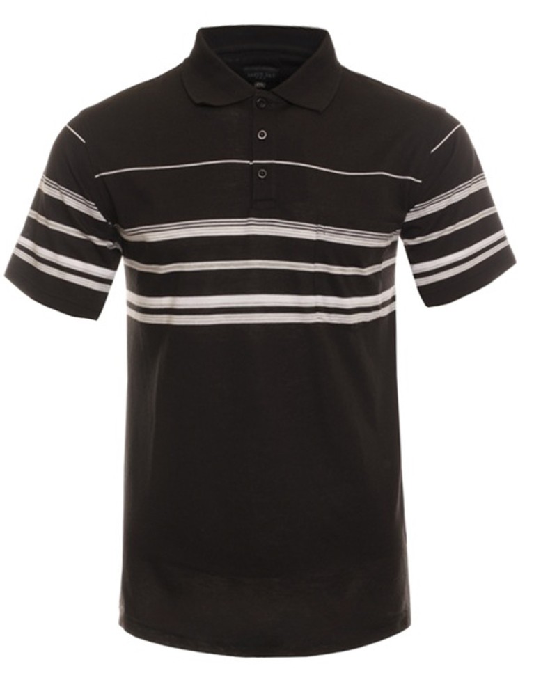NE PEOPLE Men’s Everyday Basic Stripe Polo T-shirts [NEMT1113]