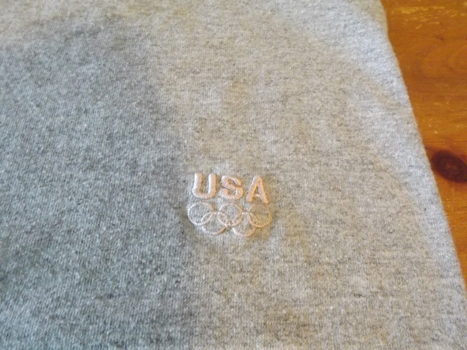 MENS RACERBACK TEE SHIRT size large U.S.A. OLYMPIC BRAND APPAREL choose color gallery