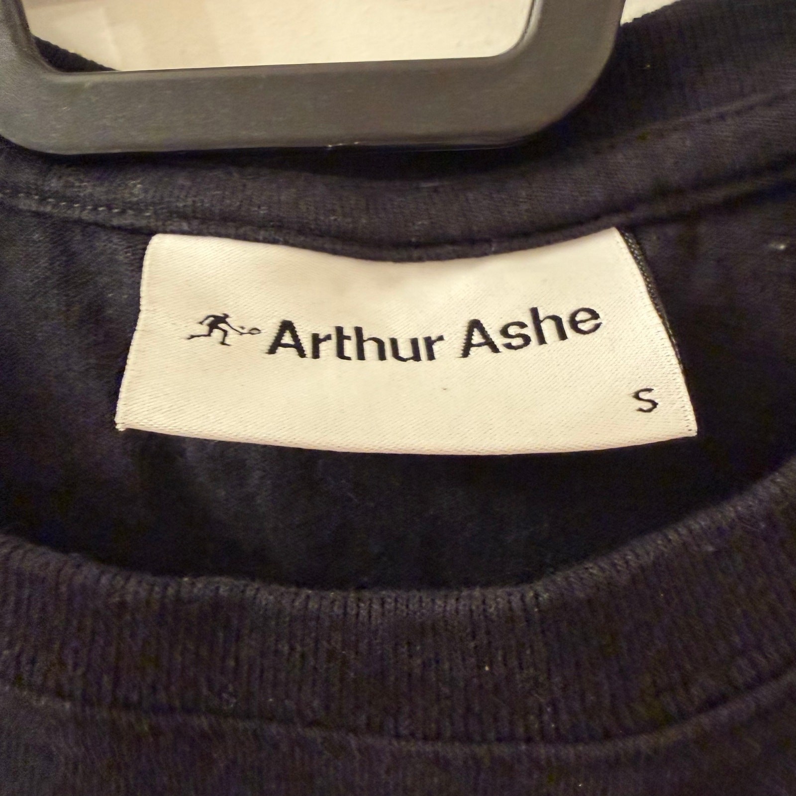 Arthur Ashe T-Shirt Men’s Small Black Logo Graphic Made In Portugal Cotton Tee S gallery