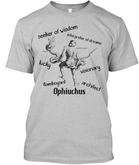 Zodiac Ophiuchus T-Shirt Made in the USA Size S to 5XL