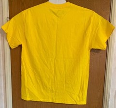 CARBON Authentic Yellow Foil Graphic T-shirt Men’s Large Made In USA NWOT