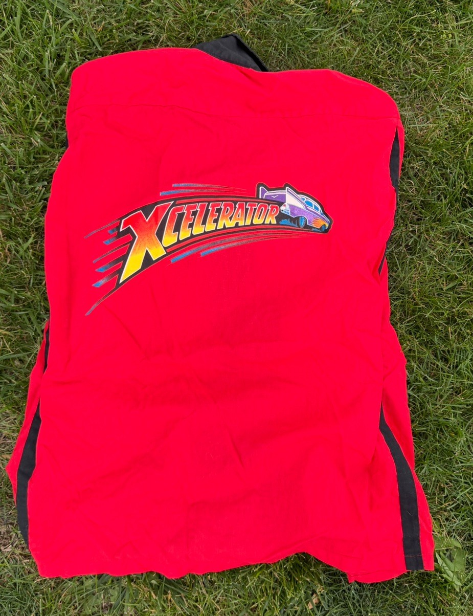 Knott’s Berry Farm T-Shirt Xcellerator Roller Coaster Enthusiast Men’s Large Red