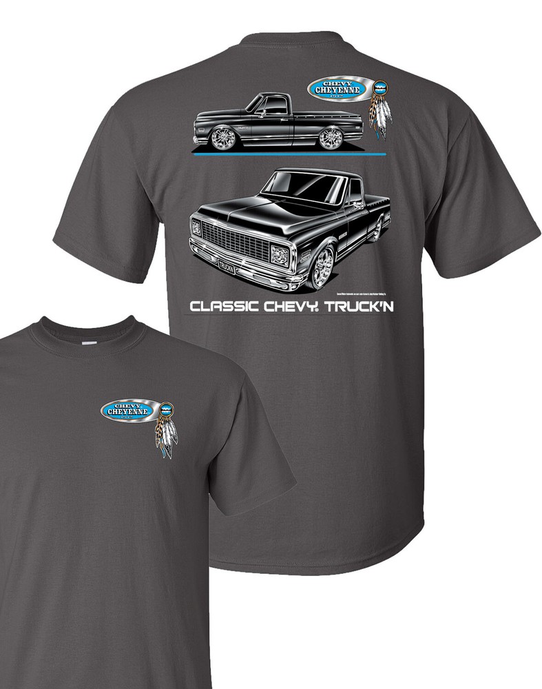 Johny Rockstar Chevy Chevrolet Cheyenne Silhouette Pick Up Truck T Shirt TDC-267