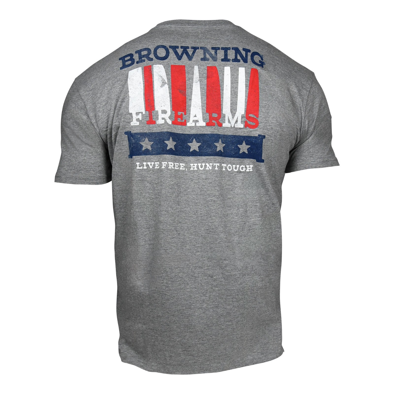 Browning Striped Firearms T-Shirt (XL)- Graphite Heather gallery