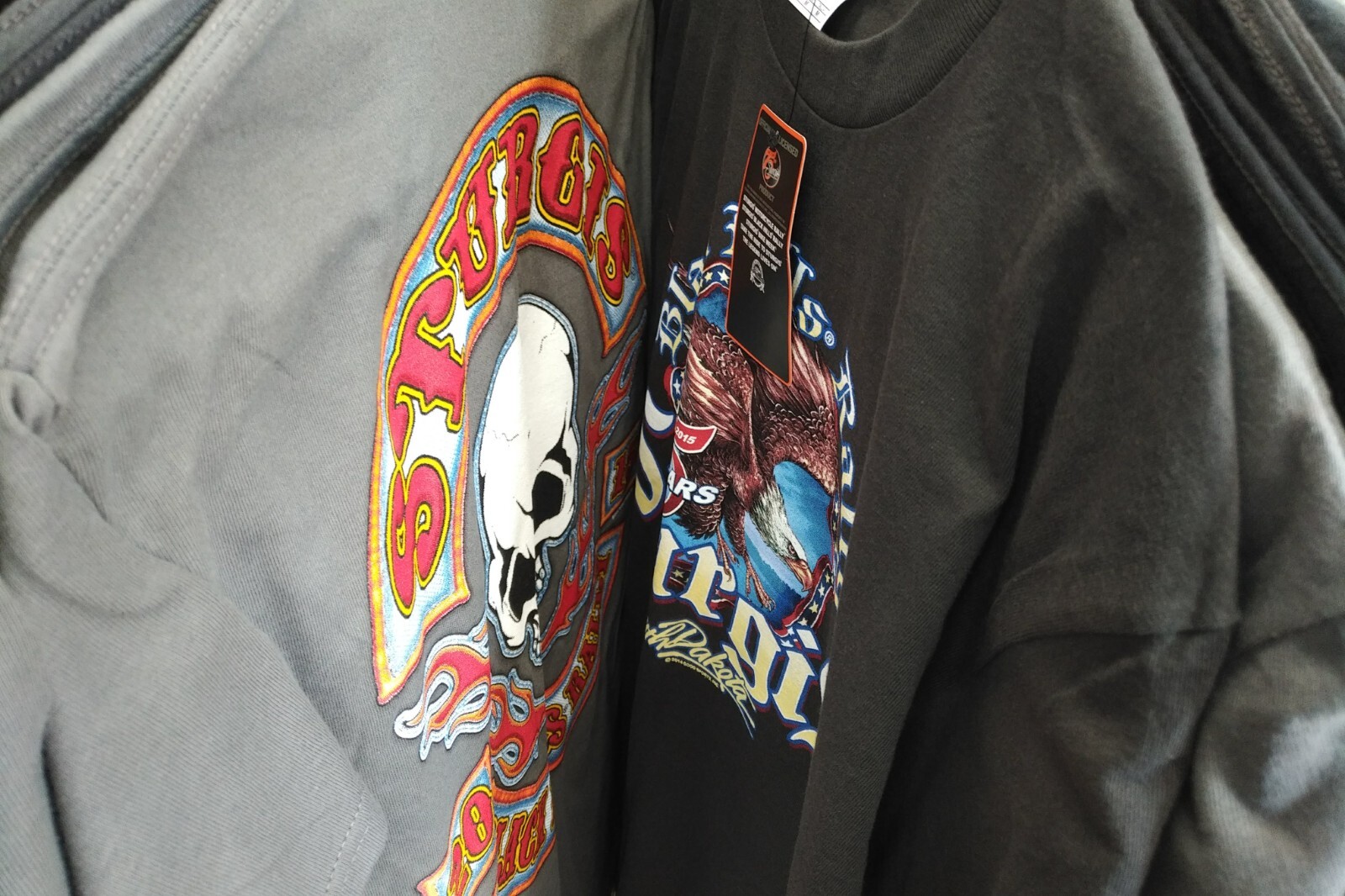 Lot of 72 short Sleeve assorted Biker shirts Brand New Med L XL XXL gallery