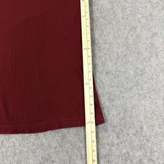 Covington Long Sleeve Pullover Ribbed Knit V-Neck Shirt Fits Men’s Sz Large Red