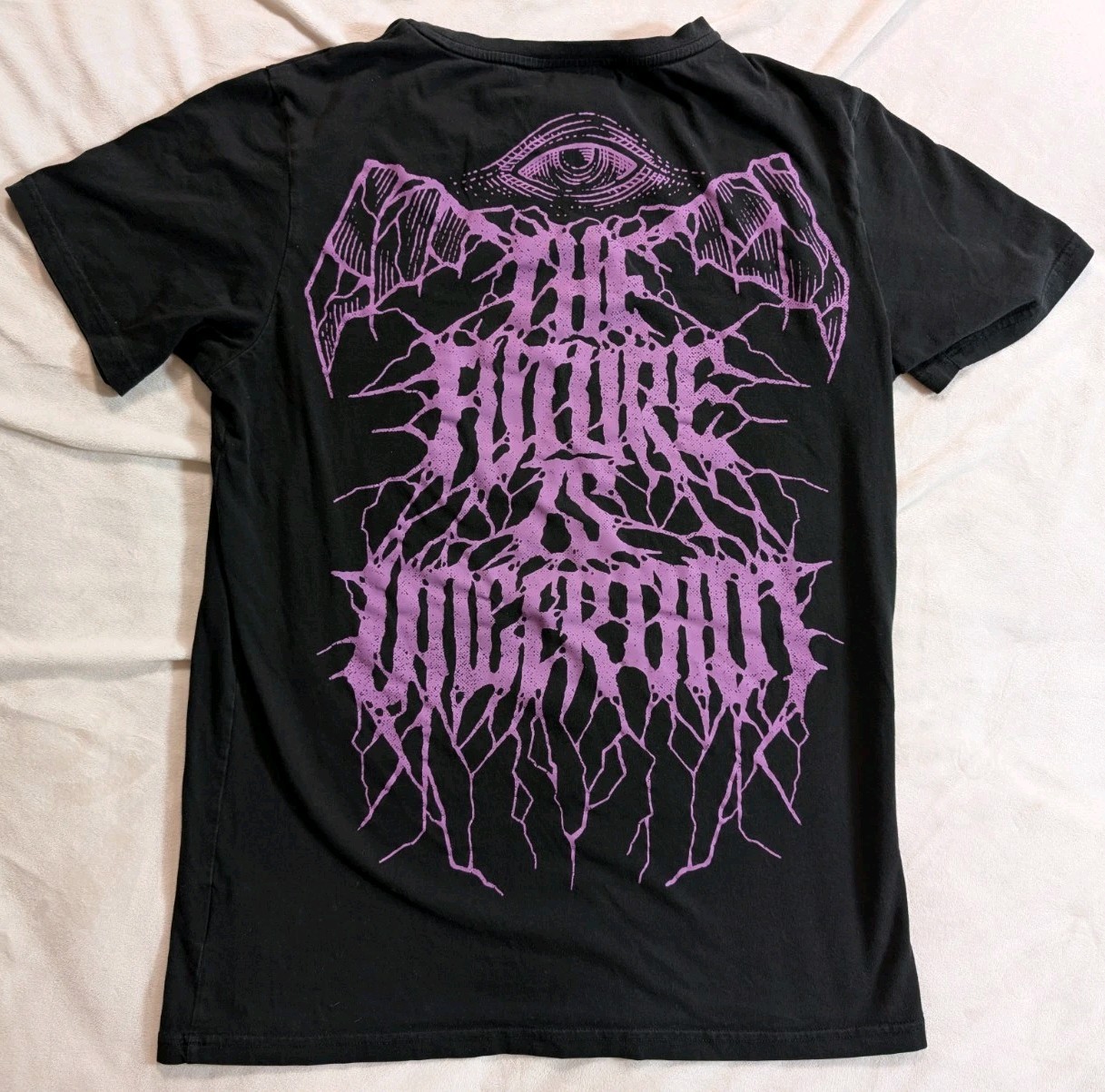 Killstar The Future is Uncertain Short Sleeve Black Graphic T-Shirt Large gallery