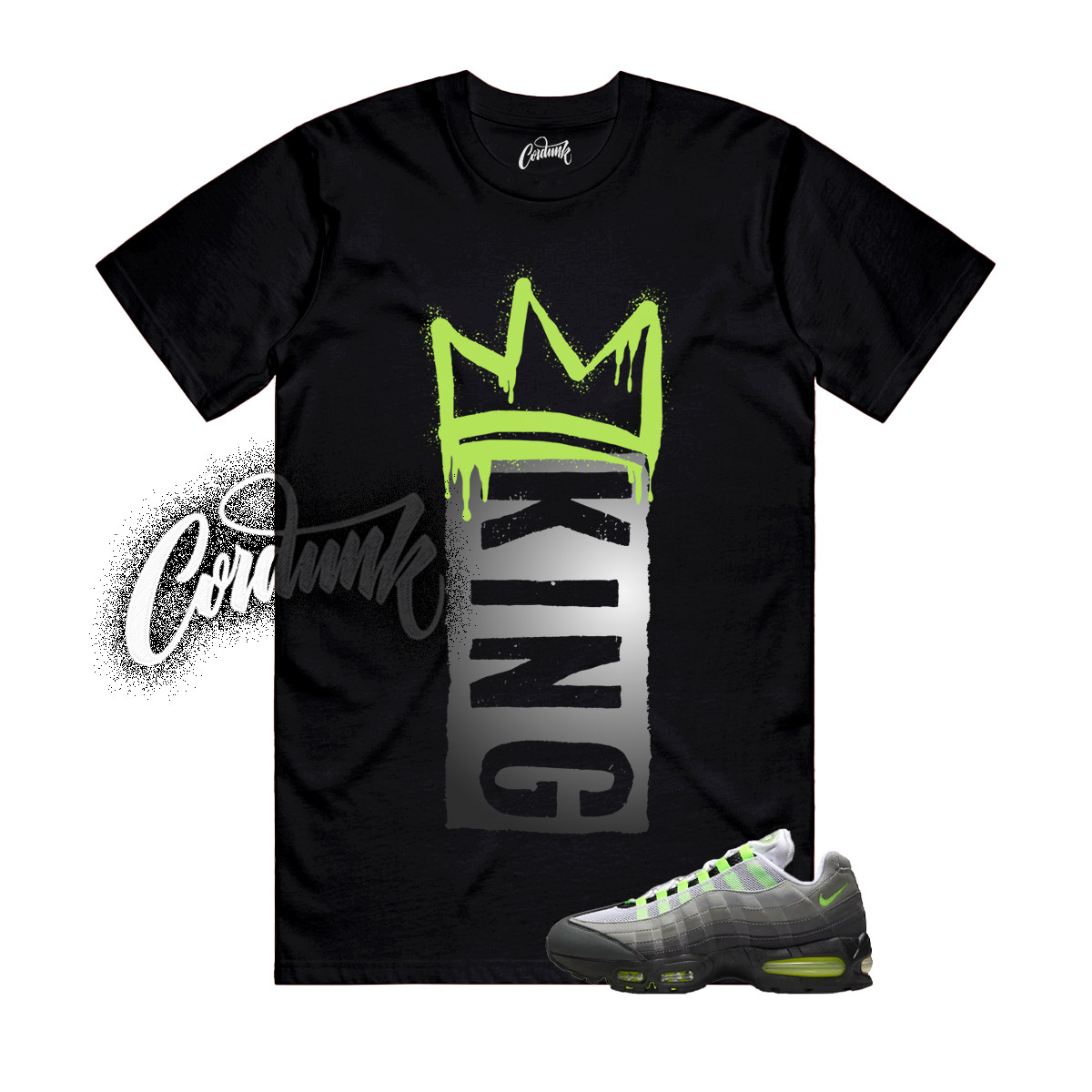 Air Max 95 Big Bubble Neon Black Yellow Cool Grey 2025 T Shirt Match K1 gallery