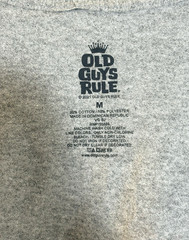 NWT Old Guys Rule Men’s Medium Old Dogs Rule Gray S/S Graphic T-Shirt Tee