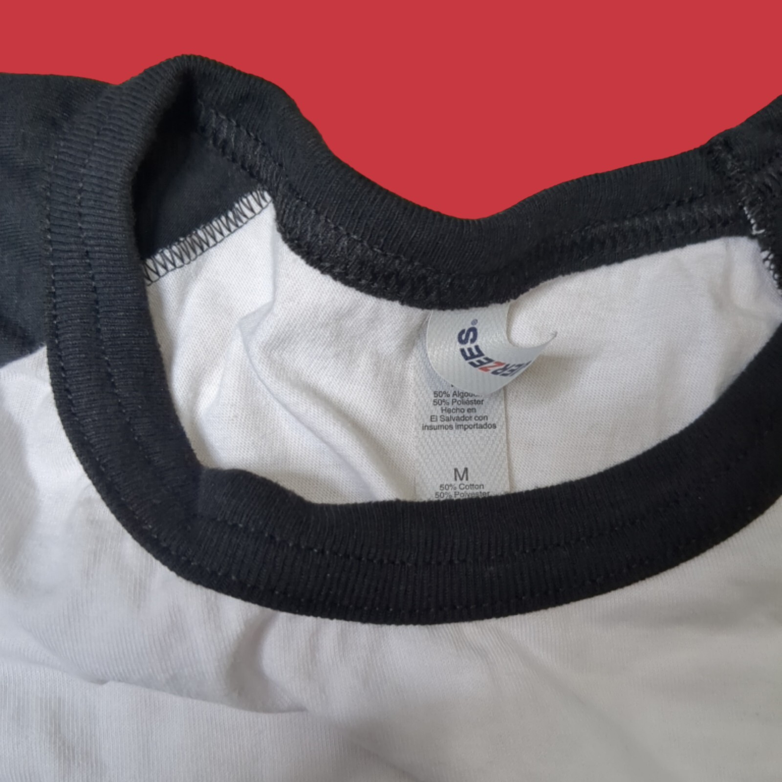Ohio The Buckeye State White Black 3/4 Length Sleeve Adult Crewneck Size M gallery