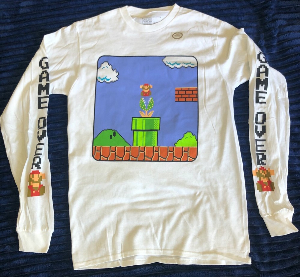 Super Mario Nintendo Long Sleeve graphic T-Shirt