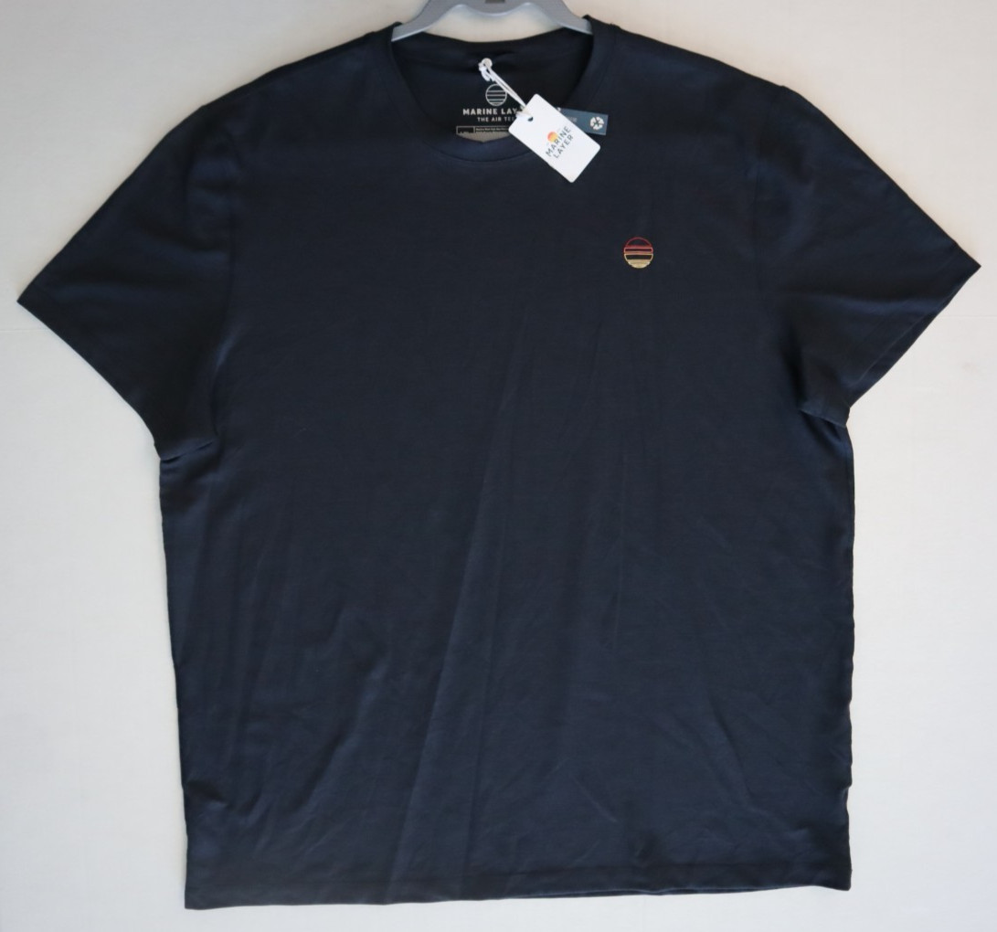 Marine Layer 14965 Men's Sz L/XL Sky Captain Blue Air Crew Tee Shirt gallery