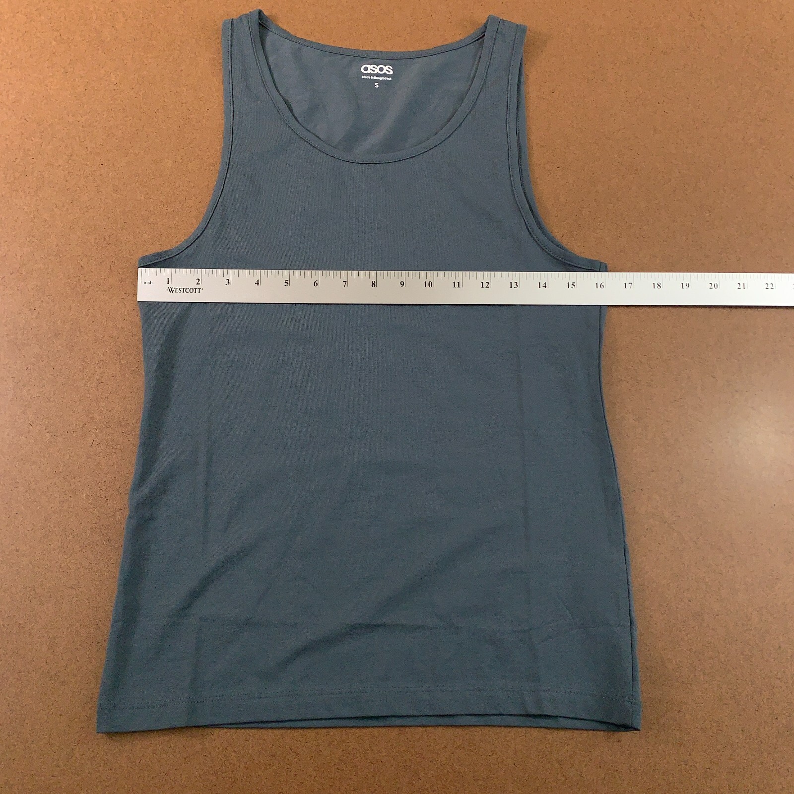 ASOS Mens Size Small Gray Scoop Neck Tank Top New gallery